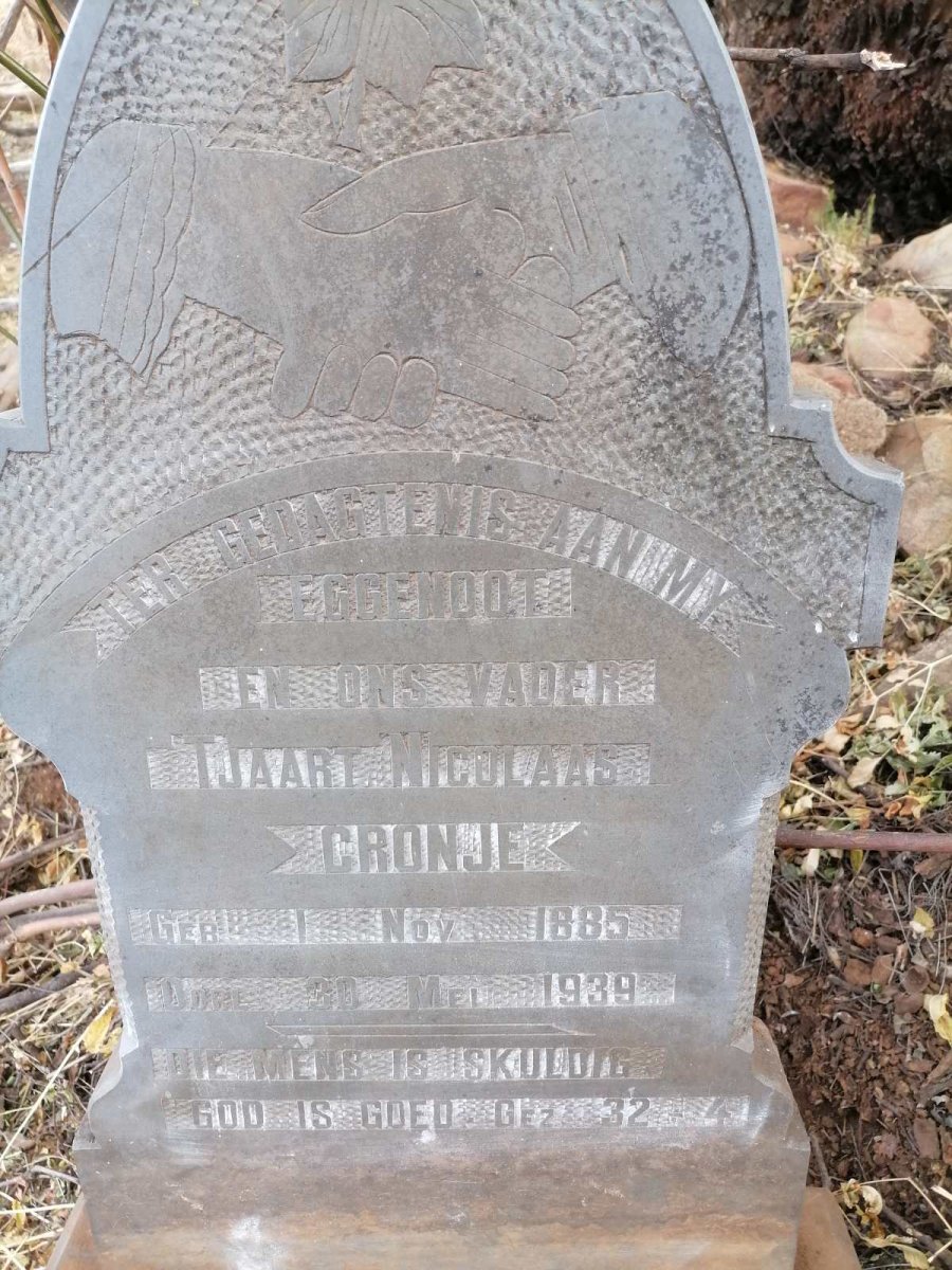 CRONJE Tjaart Nicolaas 1885-1939