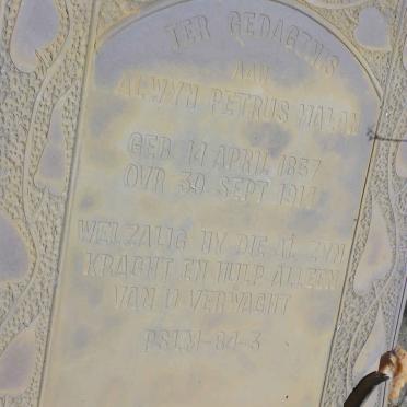 MALAN Alwyn Petrus 1857-1914