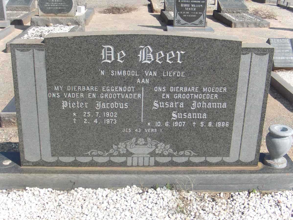 BEER Pieter Jacobus, de 1902-1973 &amp; Susara Johanna Susanna 1907-1986
