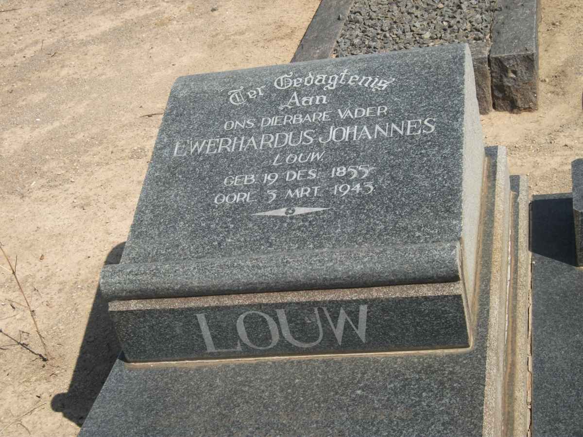 LOUW Ewerhardus Johannes 1855-1943