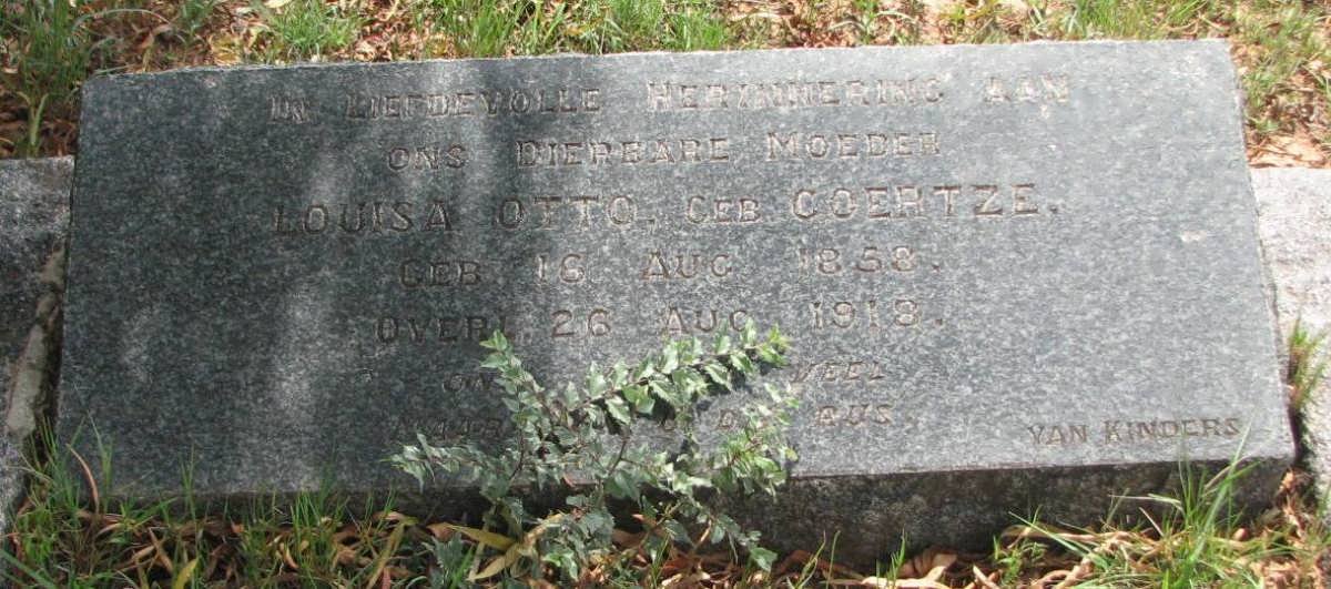 OTTO Louisa nee COERTZE 1858-1918