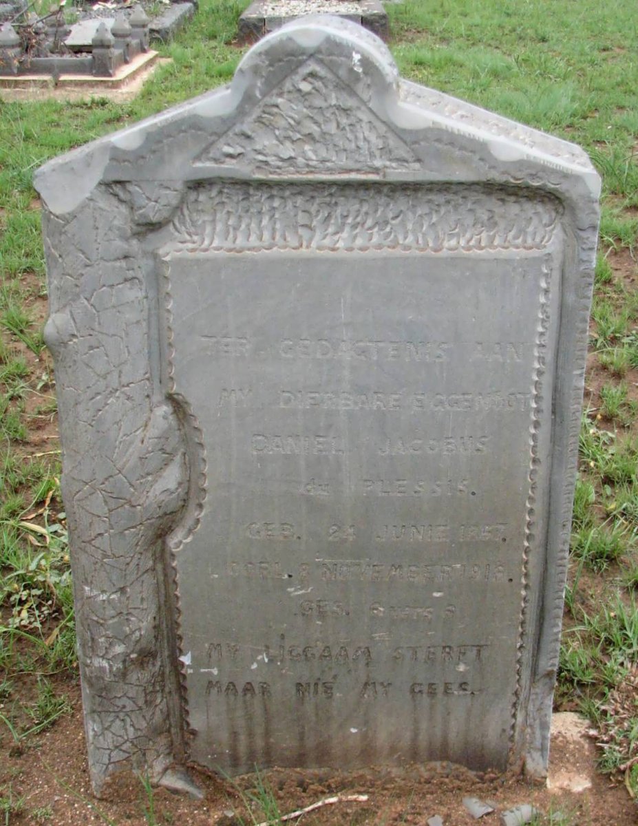 PLESSIS Daniel Jacobus, du 1867-1918