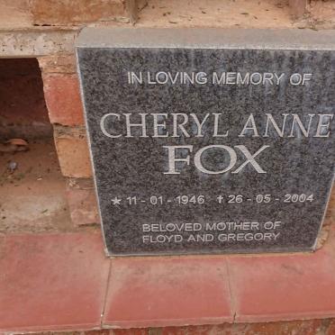 FOX Cheryl Anne 1946-2004
