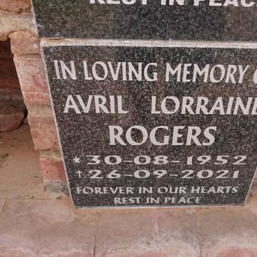 ROGERS Avril Lorraine 1952-2021