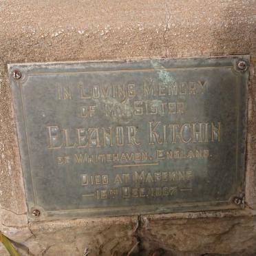 KITCHIN Eleanor -1887