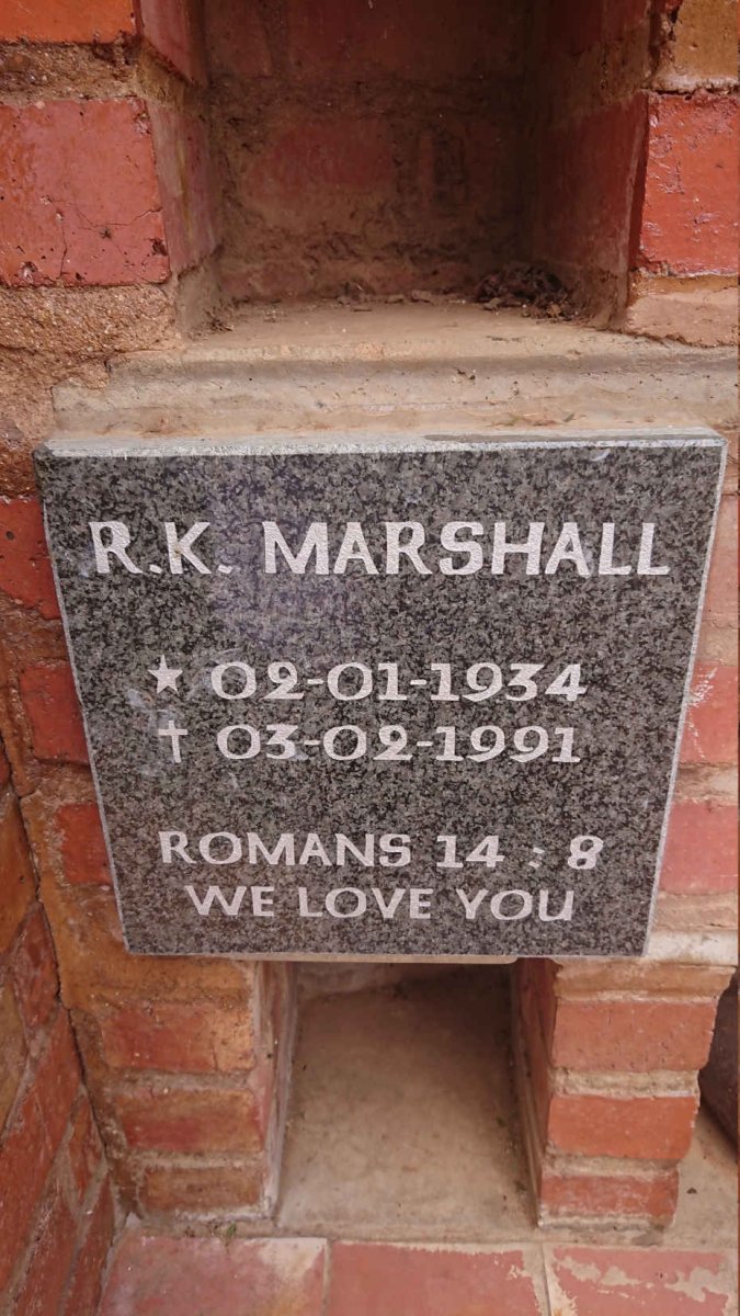 MARSHALL R.K. 1934-1991