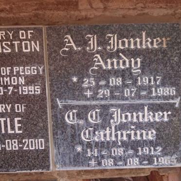 JONKER A.J. 1917-1986 & C.C. Jonker 1912-1965