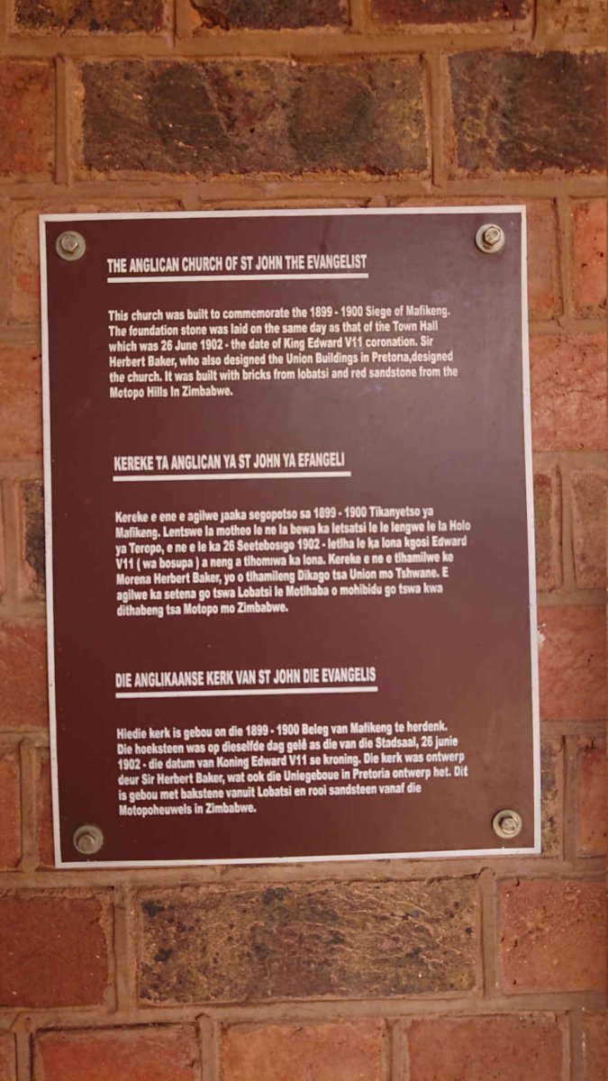 7. Wall Plaque: The Anglican Church of St. John The Evangelist