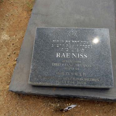 NISS Rae 1889-1933