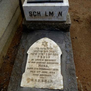 SCHULMAN Mona 1933-1935