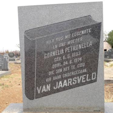 JAARSVELD Cornelia Petronella, van 1933-1974