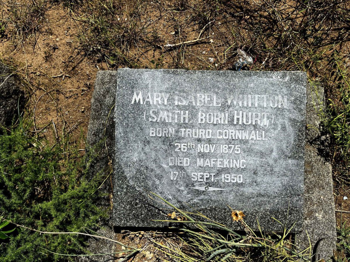 WHITTON Mary Isabel previously SMITH nee HURT 1875-1950
