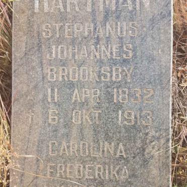 HARTMAN Stephanus Johannes Brooksby 1832-1913 &amp; Carolina Frederika Wilhelmina POHL 1840-1935