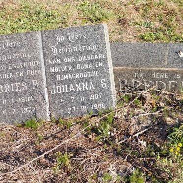 BREDENKAMP Andries P. 1894-1977 & Johanna S. 1907-1986