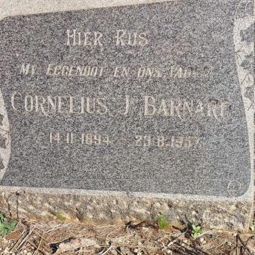 BARNARD Cornelius J. 1894-1957