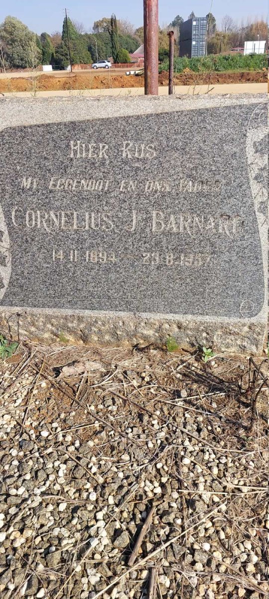 BARNARD Cornelius J. 1894-1957