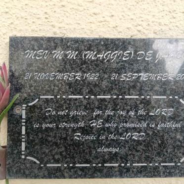JAGER M.M., de 1922-2012