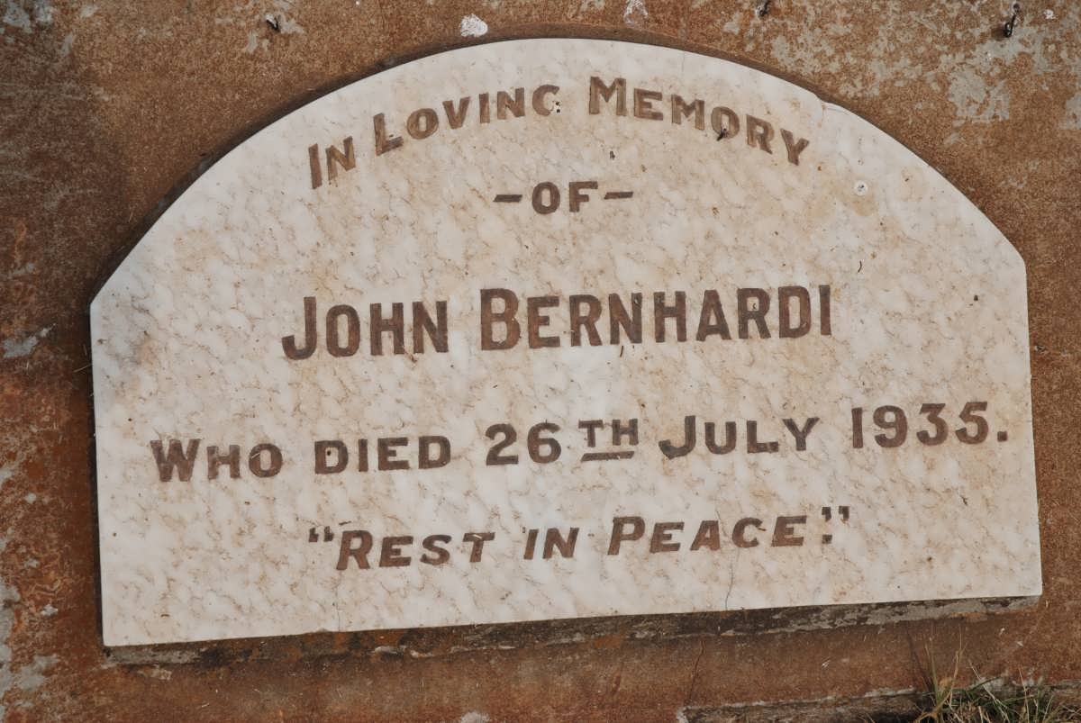 BERNHARDI John -1935