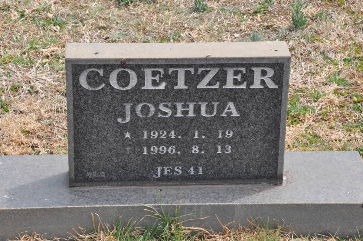 COETZER Joshua 1924-1996