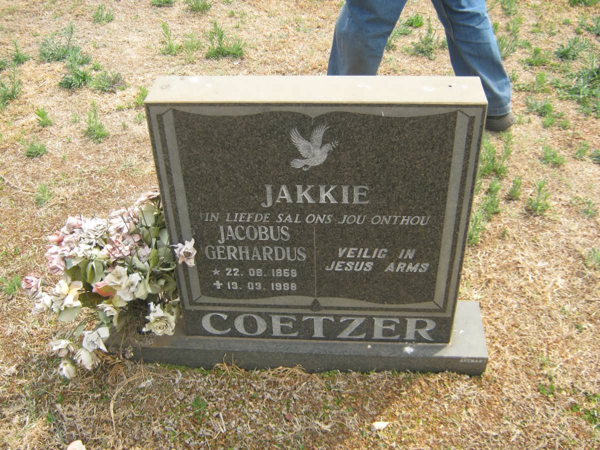 COETZER Jacobus Gerhardus 1958-1998
