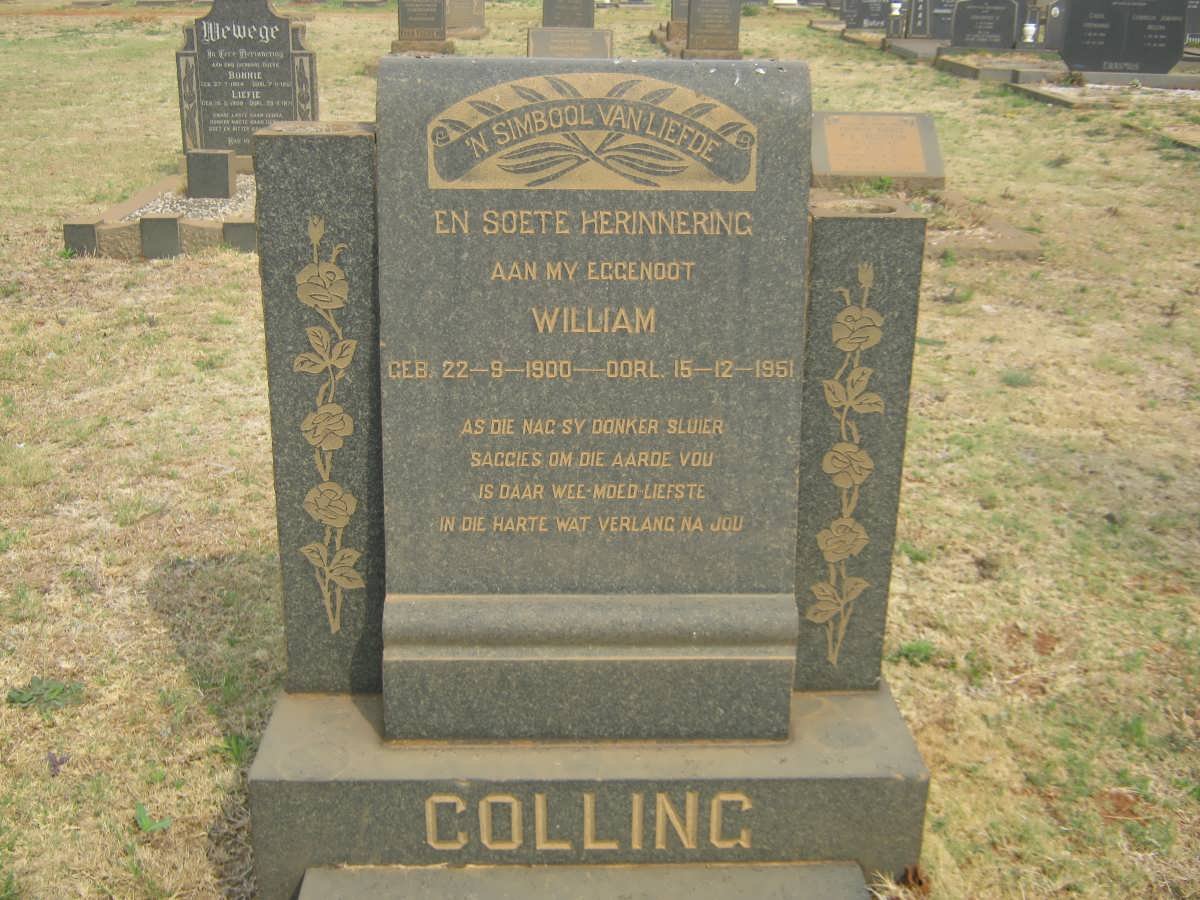 COLLING William 1900-1951