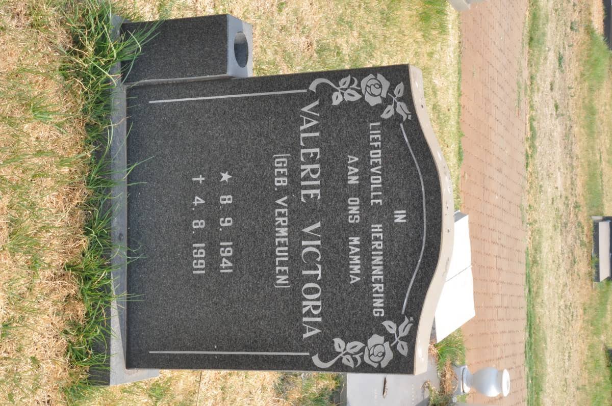 COETZEE Valerie Victoria nee VERMEULEN 1941-1991