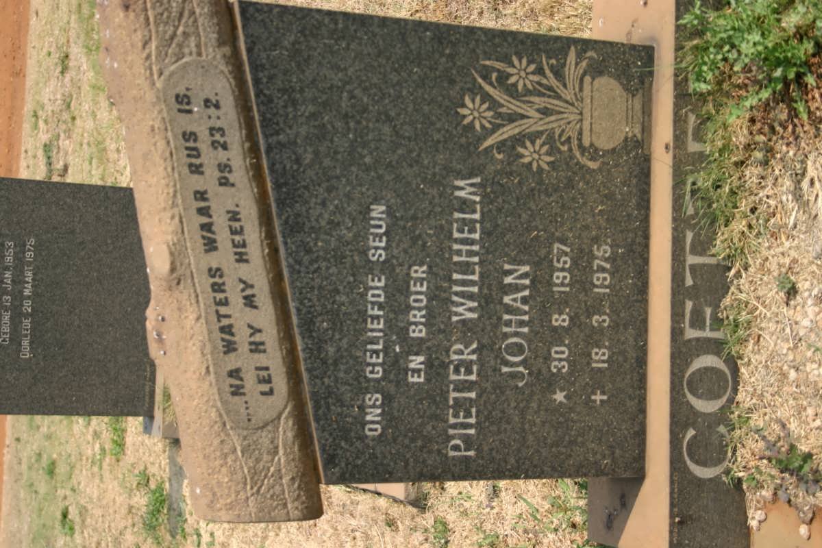 COETZER Pieter Wilhelm Johan 1957-1975