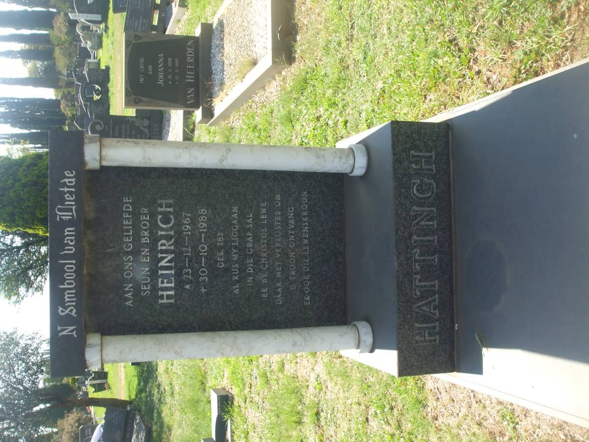HATTINGH Heinrich 1967-1988