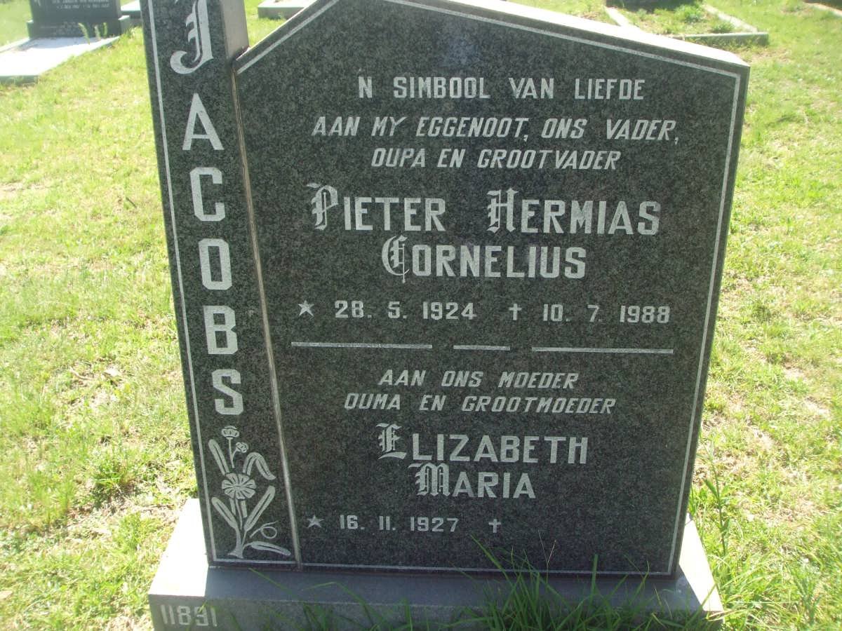 JACOBS Pieter Hermias Cornelius 1924-1988 &amp; Elizabeth Maria 1927-