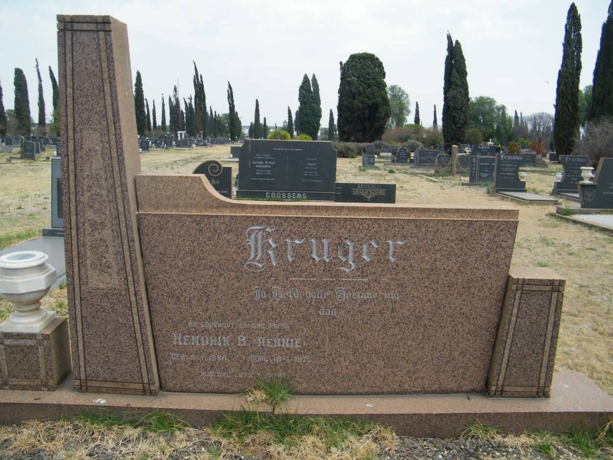 KRUGER Hendrik B. 1936-1970