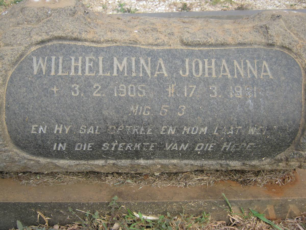 LELY Wilhelmina Johanna, van der 1905-1981