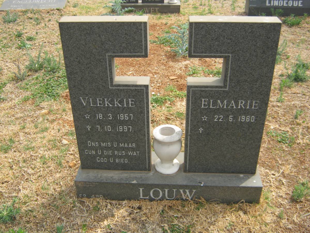 LOUW Vlekkie 1957-1997 &amp; Elmarie 1960-