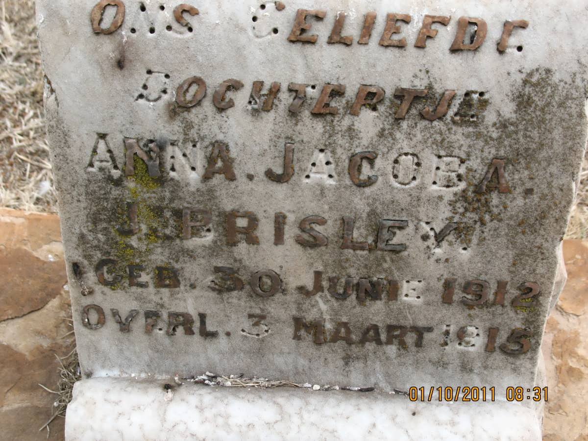 PRISLEY Anna Jacoba J. 1912-1915