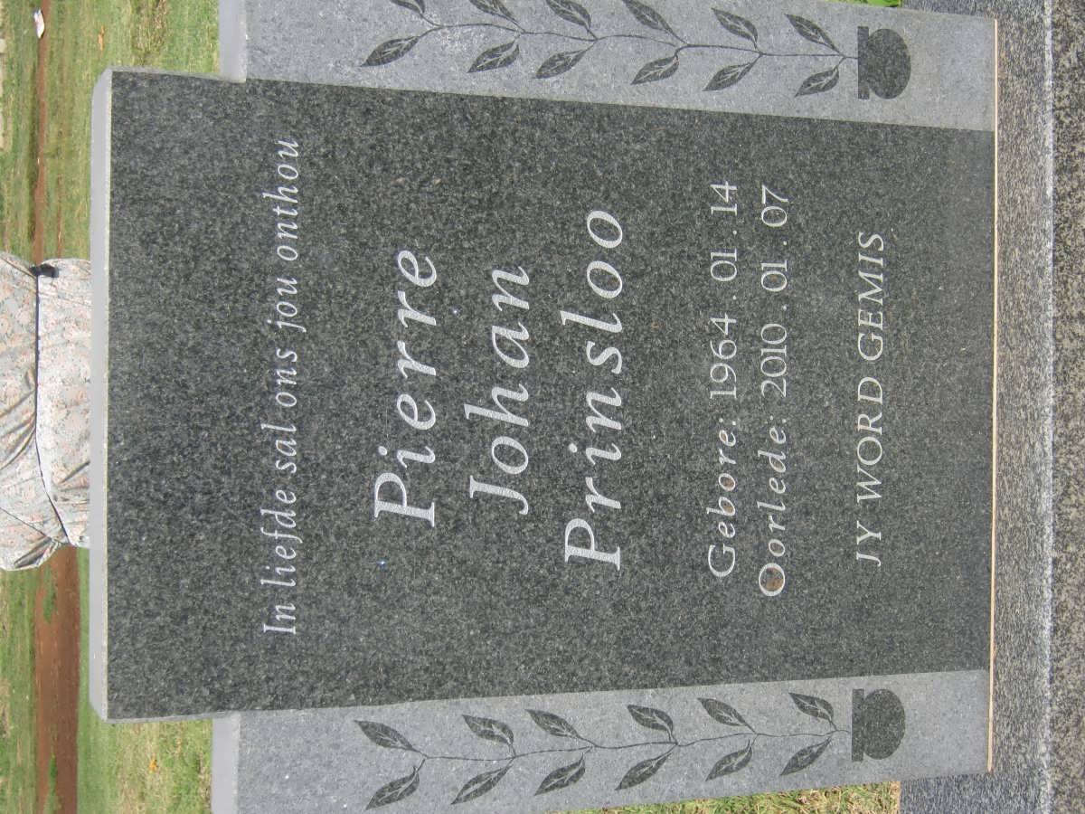PRINSLOO Pierre Johan 1964-2010