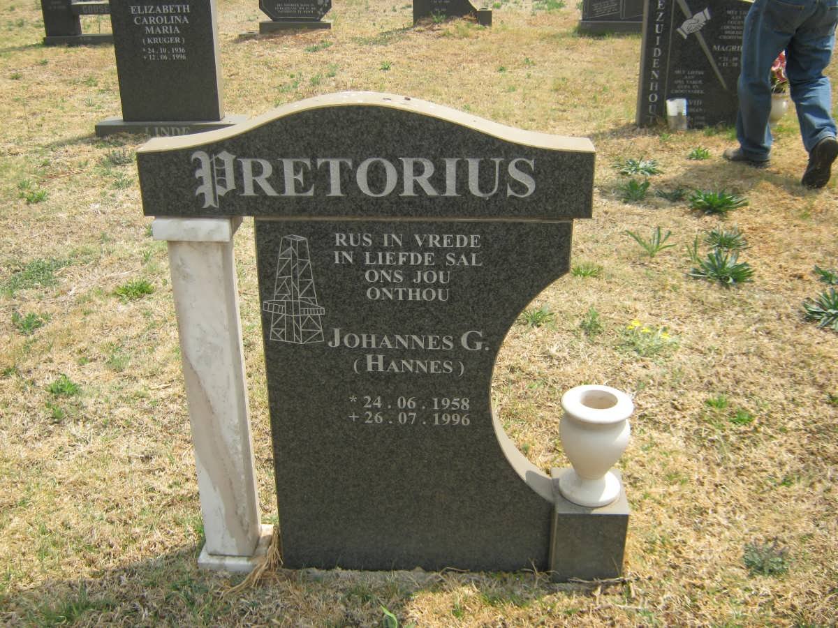PRETORIUS Johannes G. 1958-1996