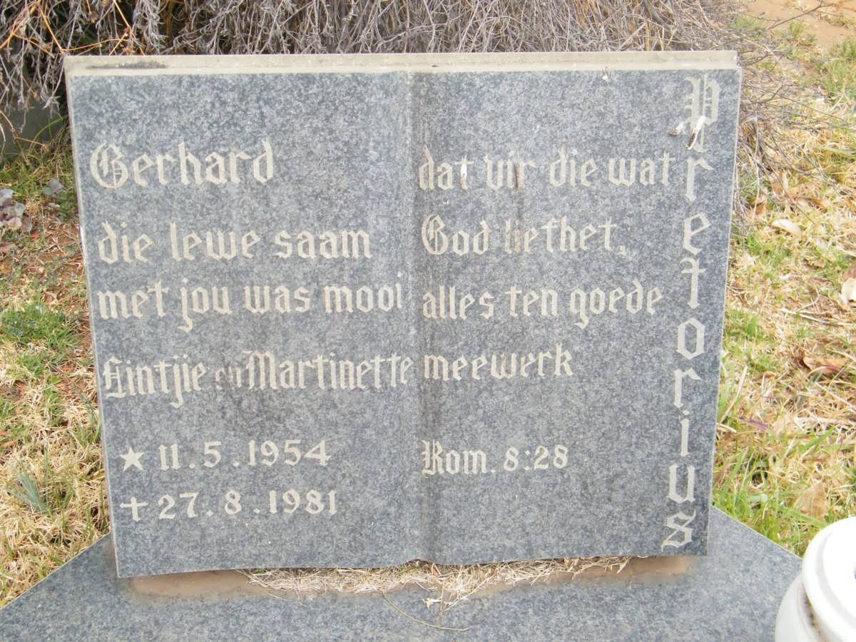 PRETORIUS Gerhard 1954-1981