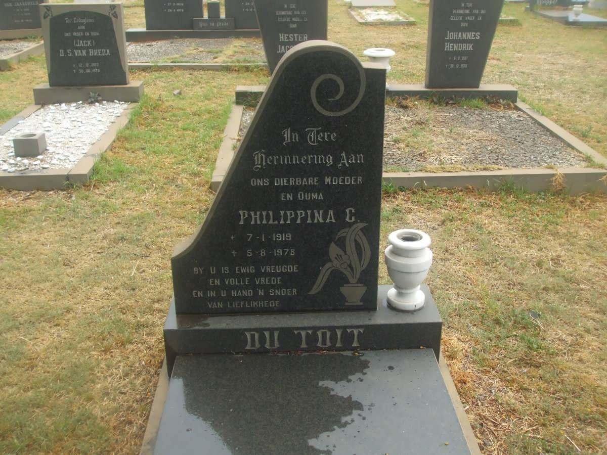 TOIT Philippina C., du 1919-1978
