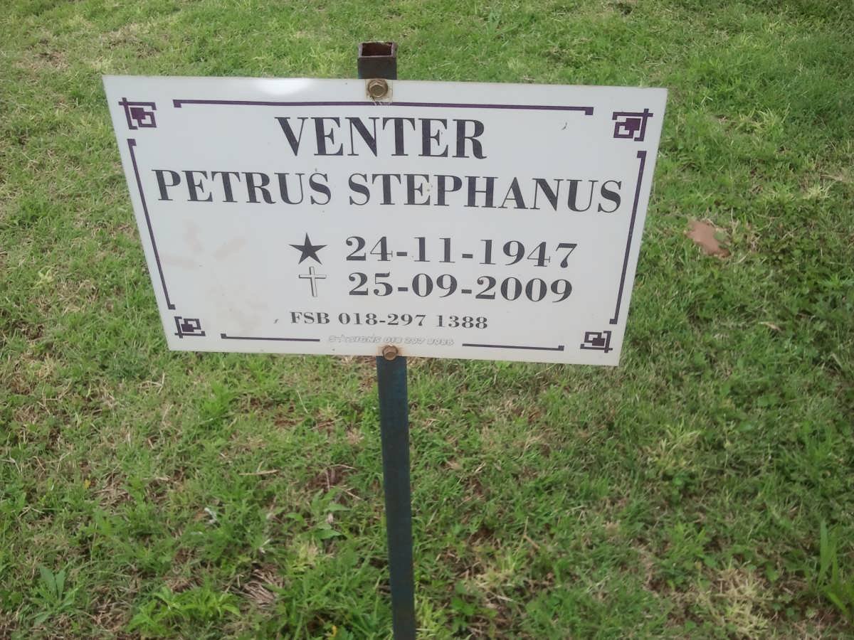 VENTER Petrus Stephanus 1947-2009