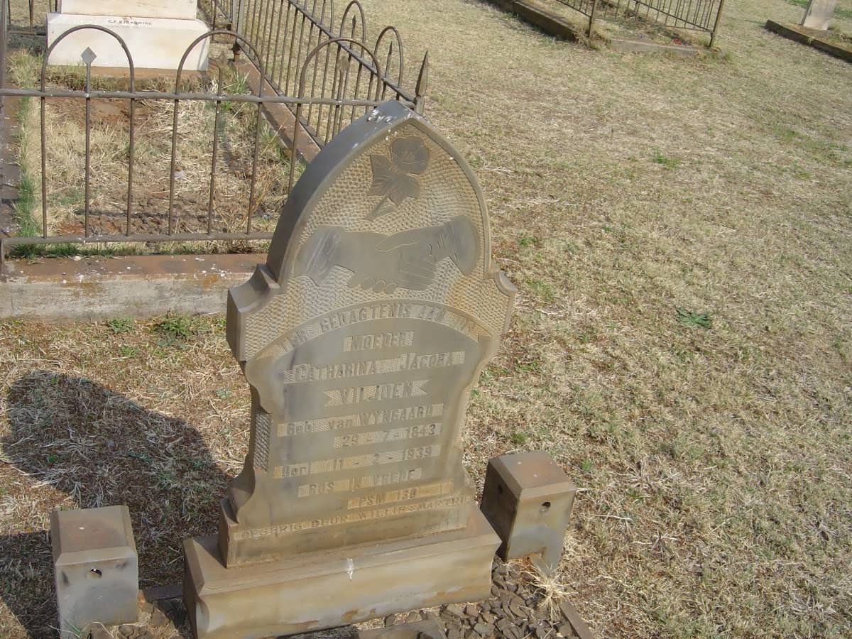 VILJOEN Catharina Jacoba nee VAN WYNGAARD 1843-1939