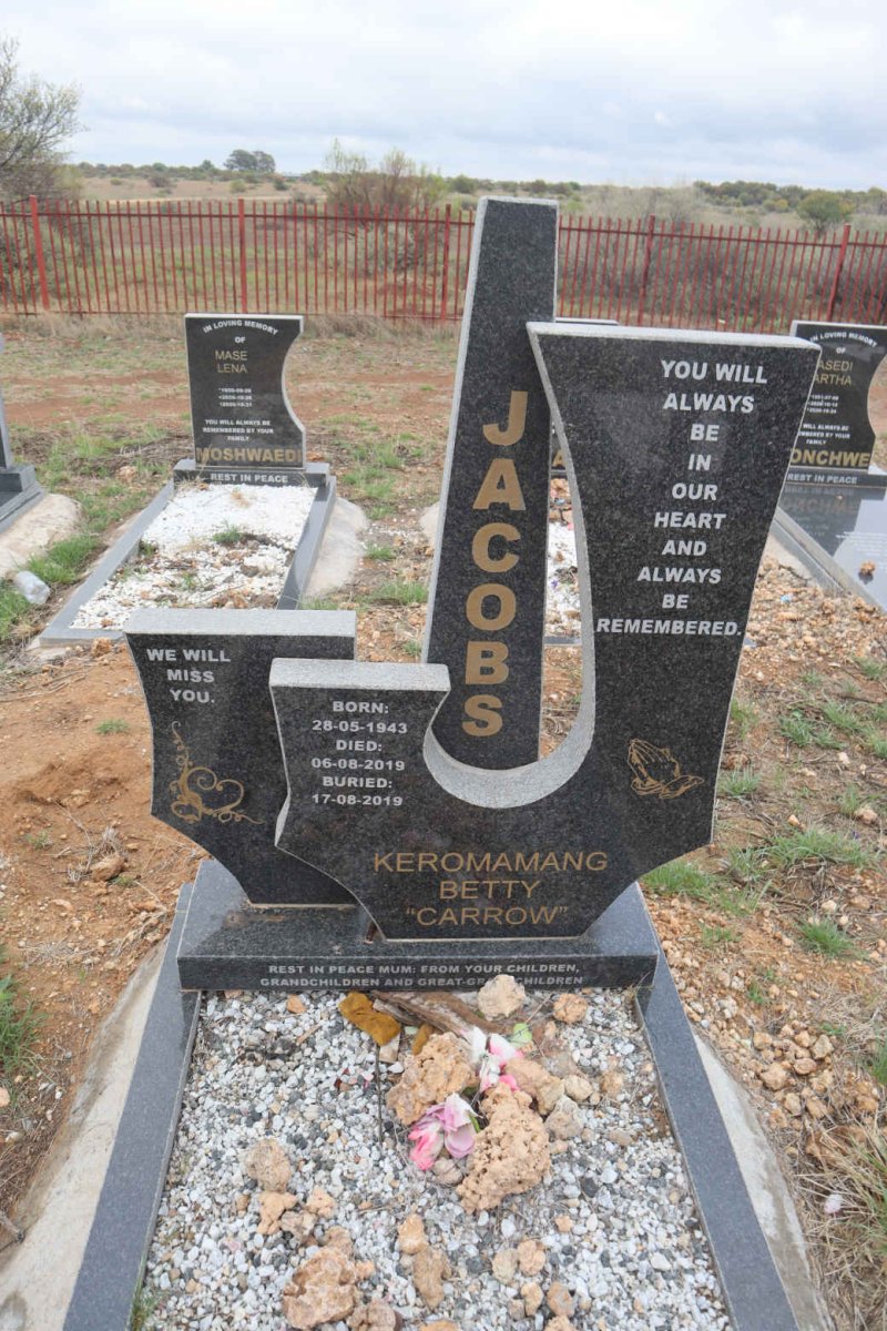 JACOBS Keromamang Betty 1943-2019