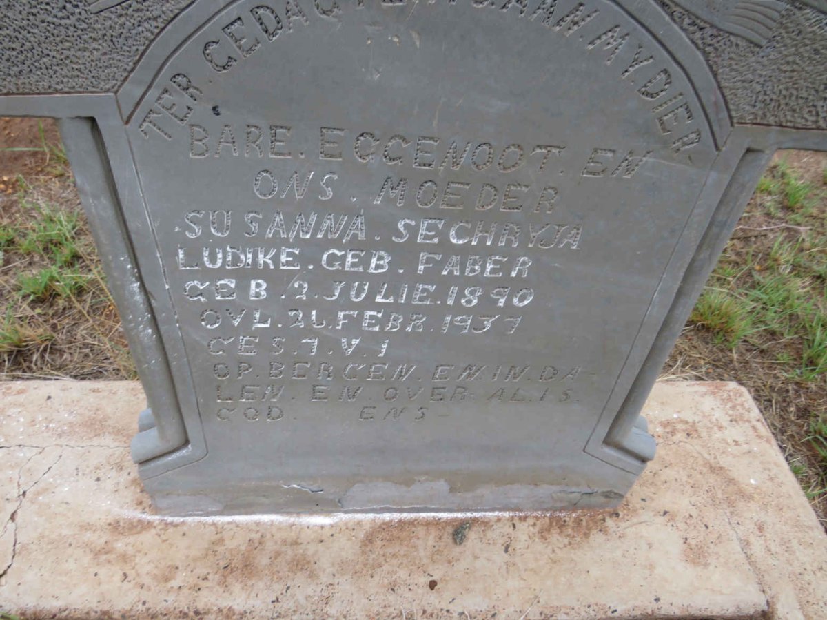 LUDIKE Susanna Sechryja nee FABER 1890-1937 _2