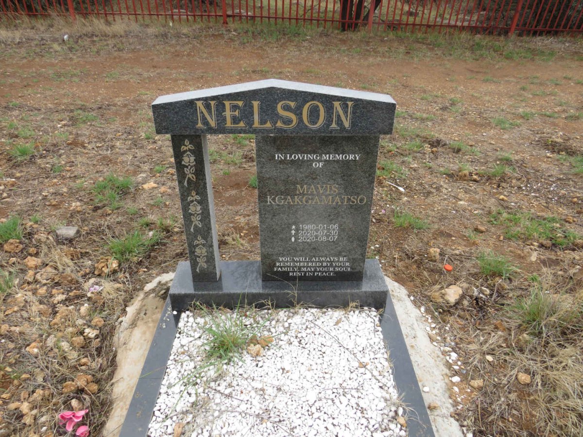 NELSON Mavis Kgakgamatso1980-2020