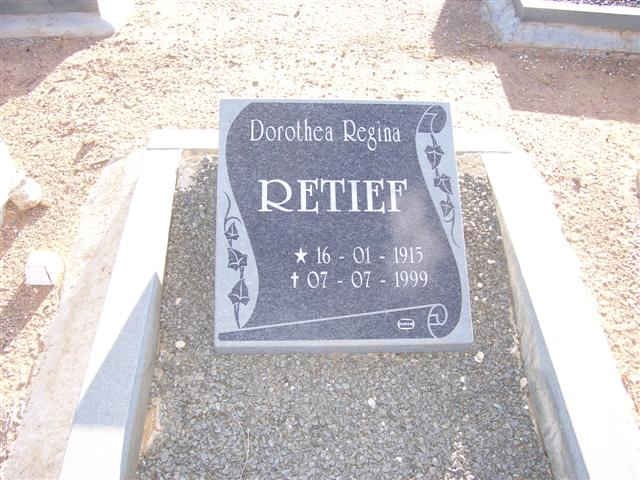 RETIEF Dorothea Regina 1915-1999