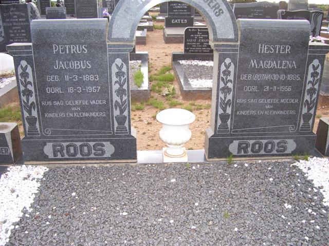 ROOS Petrus Jacobus 1883-1957 &amp; Hester Magdalena BOTHA 1885-1956