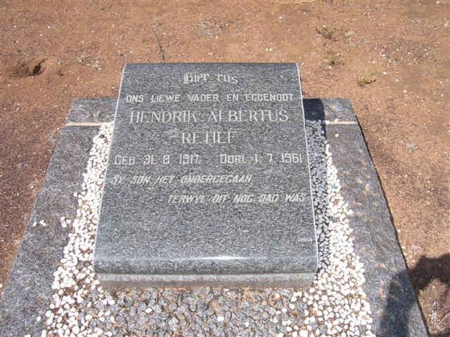 RETIEF Hendrik Albertus 1917-1961