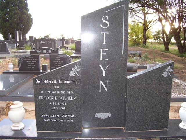 STEYN Frederik Wilhelm 1920-1980