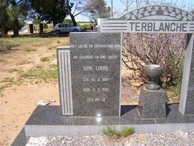 TERBLANCHE Dirk Louis 1884-1962