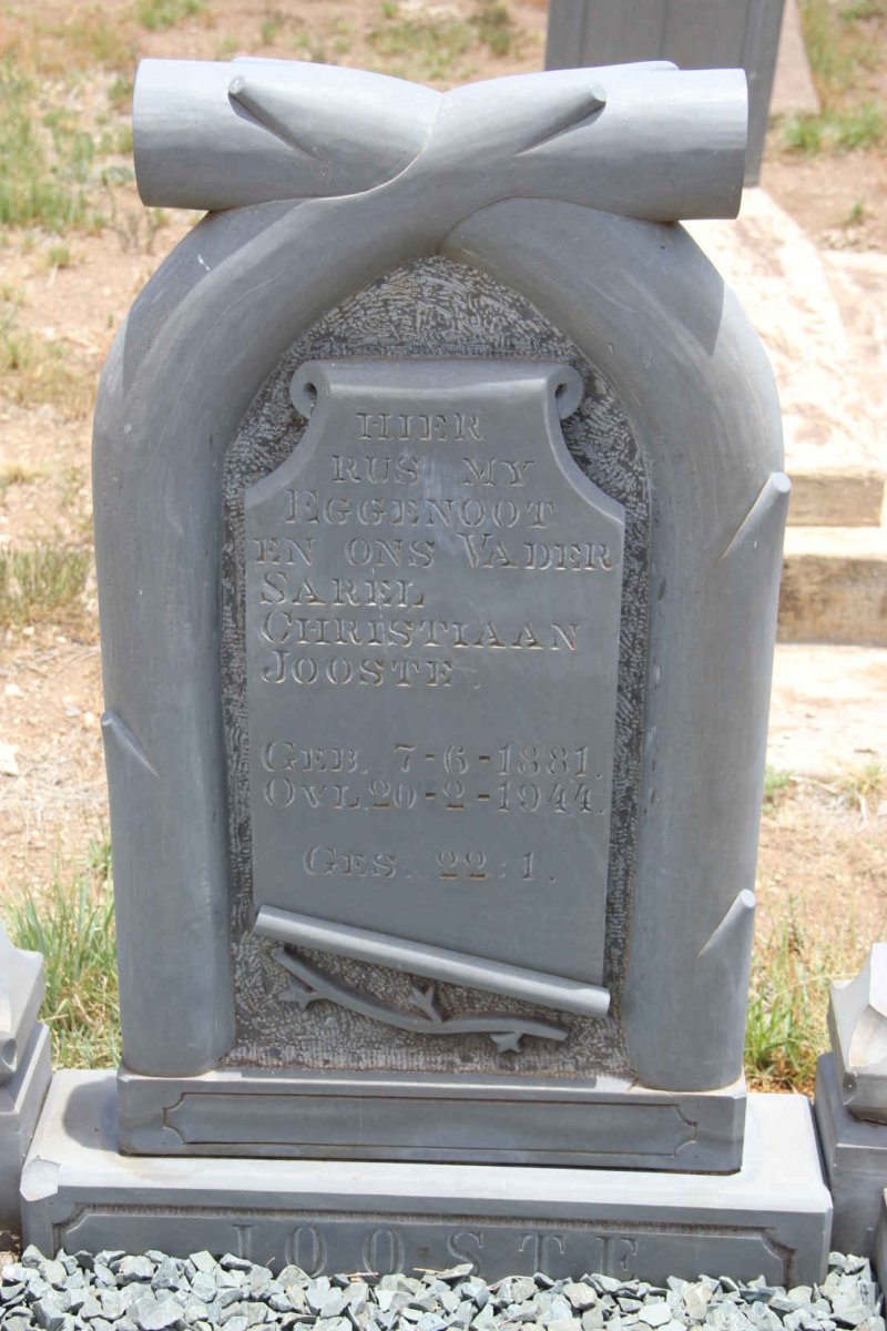 JOOSTE Sarel Christiaan 1881-1944