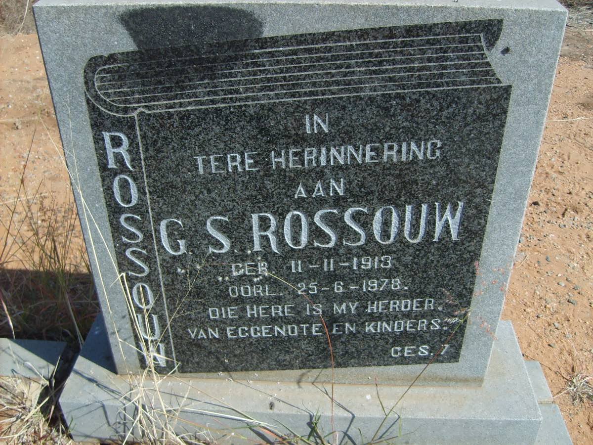 ROSSOUW G.S. 1913-1978