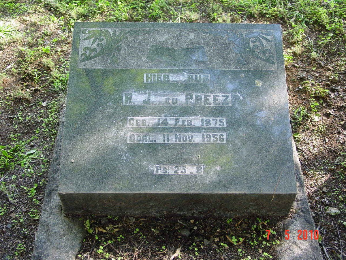 PREEZ R.J., du 1875-1956